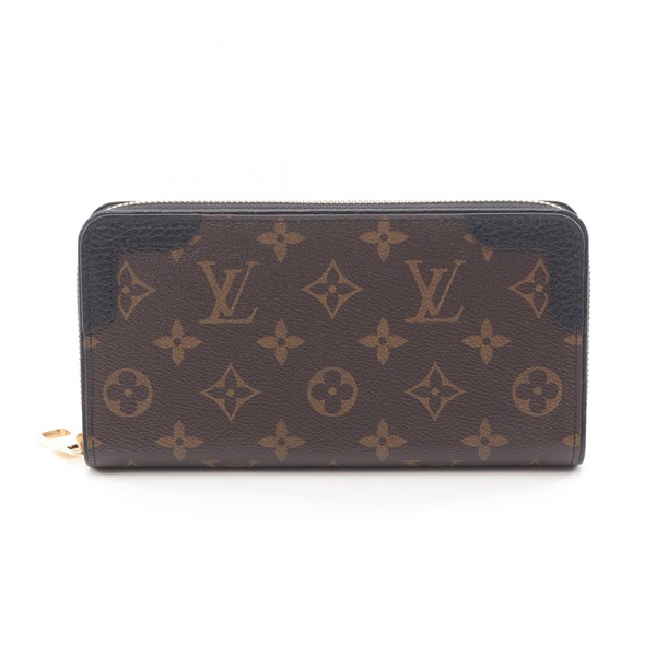 LOUIS VUITTON Zippy wallet Retiro M61188 Monogram canvas Brown Black Used LV