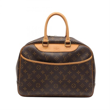LOUIS VUITTON Deauville Bowling Vanity Hand bag M47270 Monogram leather Brown LV