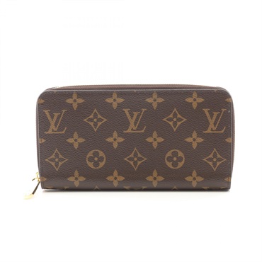 LOUIS VUITTON Zippy Around long wallet M42616 Monogram canvas Brown Used unisex
