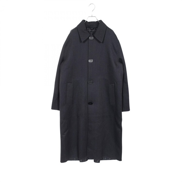 FENDI Balmacaan coat FF0816ASCMF0UV250 wool Gray NEW mens #50