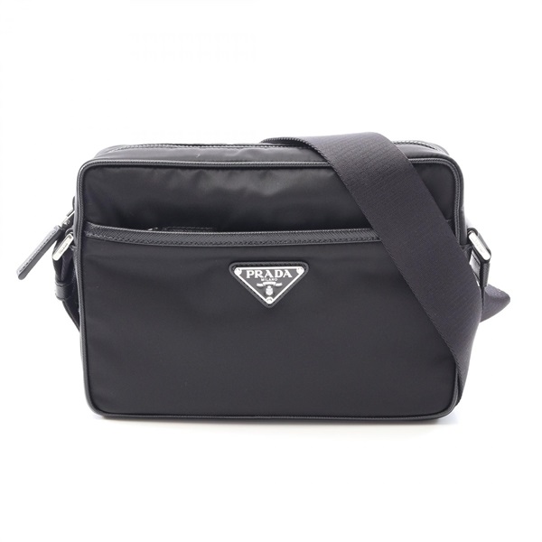 PRADA RE-NYLON TESSUTO SAFFIANO crossbody Shoulder Bag leather Black NEW mens