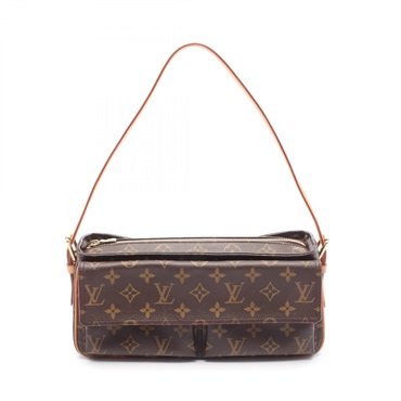 LOUIS VUITTON Vivacite MM Shoulder Bag M51164 Monogram canvas leather Brown Used