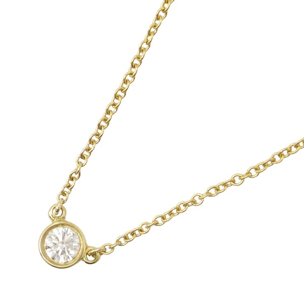 TIFFANY＆CO By the Yard Necklace Diamond Pendant 18KYG Yellow Gold Used women
