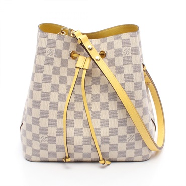 LOUIS VUITTON Neonoe Shoulder Bag N40151 Damier Azur canvas White Pineapple Used