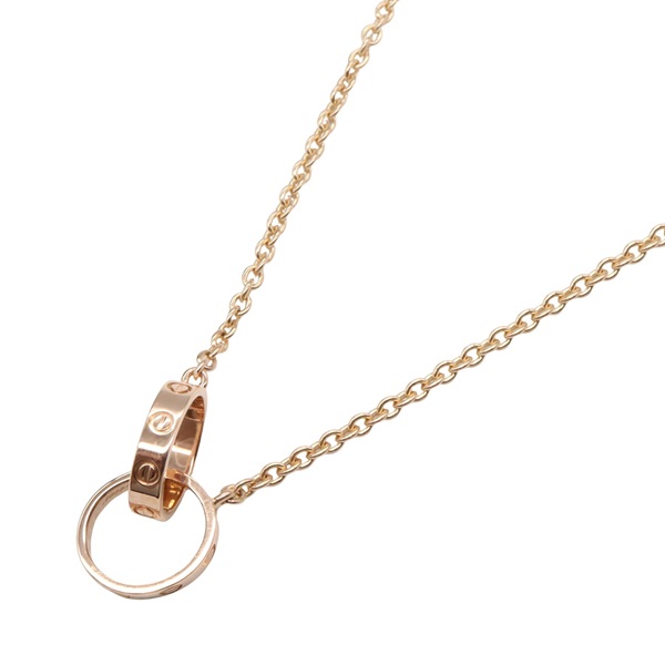 CARTIER Baby Love Necklace Pendant 18KPG Pink Rose Gold Used unisex