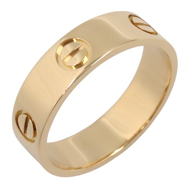 CARTIER Love Ring 18KYG Yellow Gold Used unisex US size 8 #57