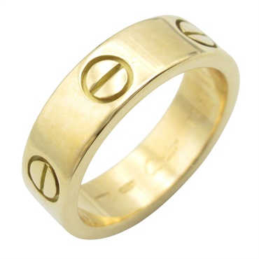 CARTIER Love Ring 18KYG Yellow Gold Used unisex US size 5.75 #52