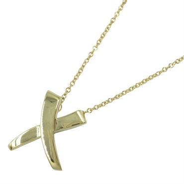 TIFFANY＆CO Kiss Necklace pendant 18KYG Yellow Gold used women