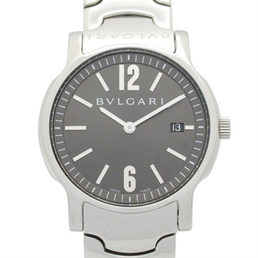 BVLGARI Solo tempo Wrist Watch ST35S Quartz Stainless Steel Used mens