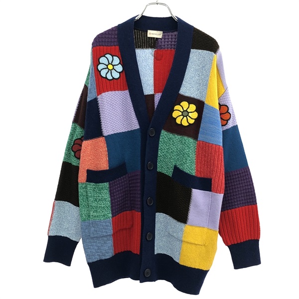 MONCLER cardigan knitwear S size wool Multicolor Used mens