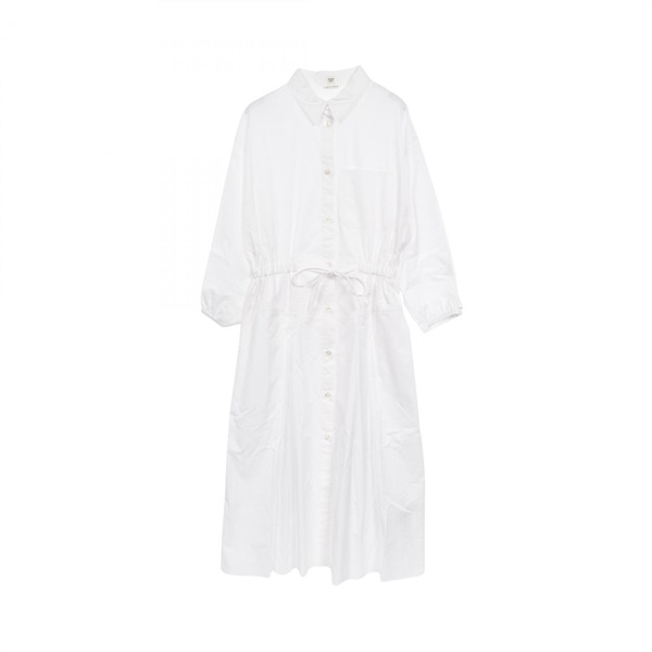 HERMES Dress #40 4E0546DV cotton White Women