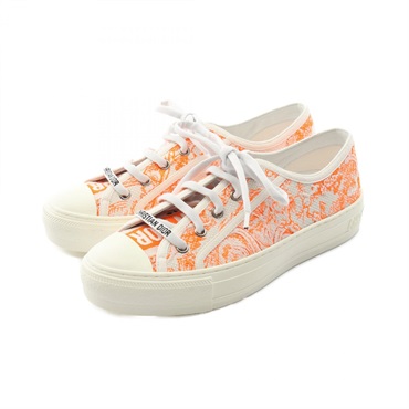Christian Dior WALK'N'DIOR sneakers #37 canvas Orange White Used