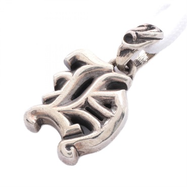 CHROME HEARTS Alphabet Charm H Pendant top Silver925 Used mens