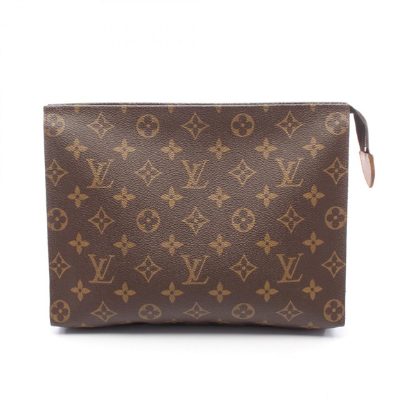 LOUIS VUITTON Poche Toilette 26 Clutch bag M47542 Monogram canvas Used women LV