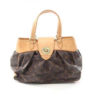 LOUIS VUITTON Boetie PM Handbag M45715 Monogram canvas leather Brown Used Women