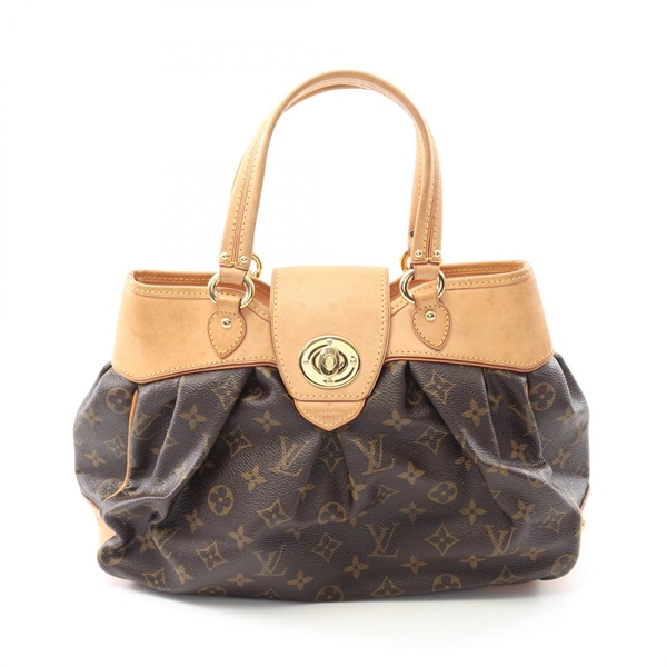 LOUIS VUITTON Boetie PM Handbag M45715 Monogram canvas leather Brown Used Women