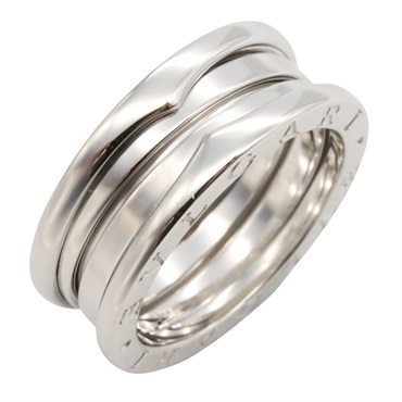 BVLGARI B-zero1 ring 3 bands Ring 18KWG White Gold Used unisex US size 7.75 #56