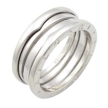 BVLGARI B-zero1 ring 3 band 18KWG White Gold Used unisex US size 10 #62