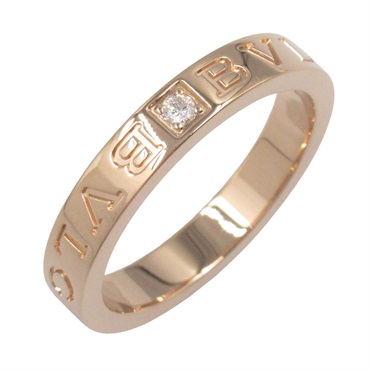 BVLGARI B-zero1 ring 1P Diamond 18KRG Gold Used unisex US size 8.75 #59