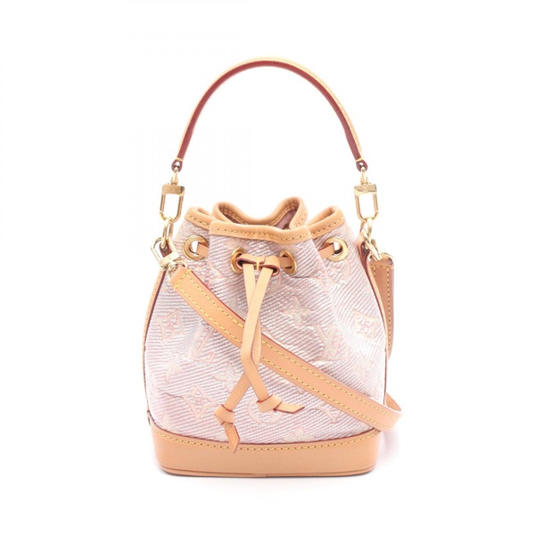 LOUIS VUITTON Nano Noe Hand crossbody bag M82427 Monogram laminated Jacquard PK