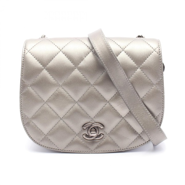 CHANEL Matelasse crossbody Chain Shoulder Bag AP2344 leather SHW Used Women COCO