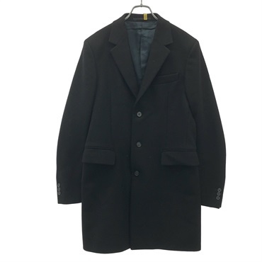 PRADA Overcoat wool Black Used Women #46R