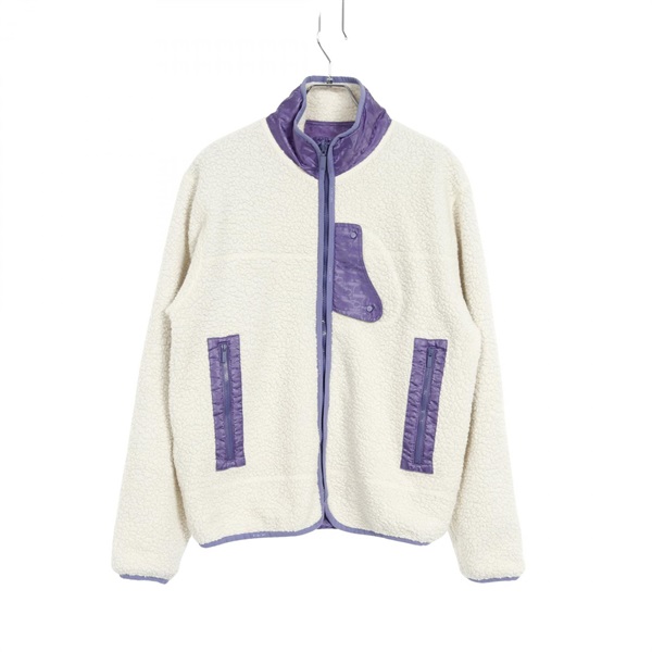 Christian Dior Oblique Blouson 113J405A0678 wool Nylon Beige Purple Used mens #S