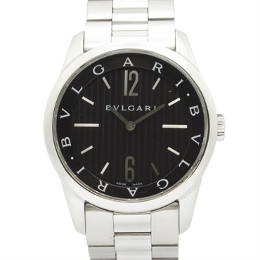 BVLGARI Solo tempo Wrist Watch ST37S Quartz Stainless Steel Used mens