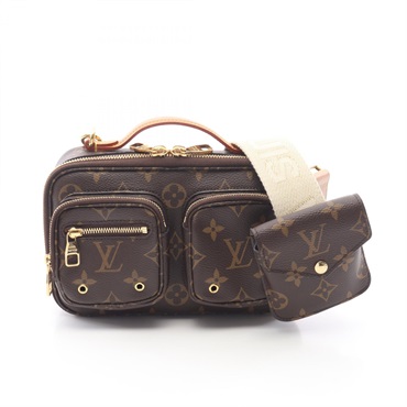 LOUIS VUITTON Utility crossbody Handbag M80446 Monogram canvas Used brown women