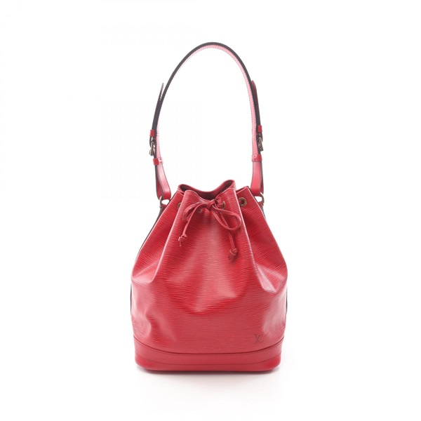 LOUIS VUITTON Noe Drawstring Shoulder Bag M44007 Epi leather Red Castilian Used