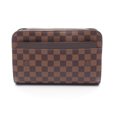 LOUIS VUITTON Saint Louis Business clutch bag N51993 Damier canvas Ebene Used LV