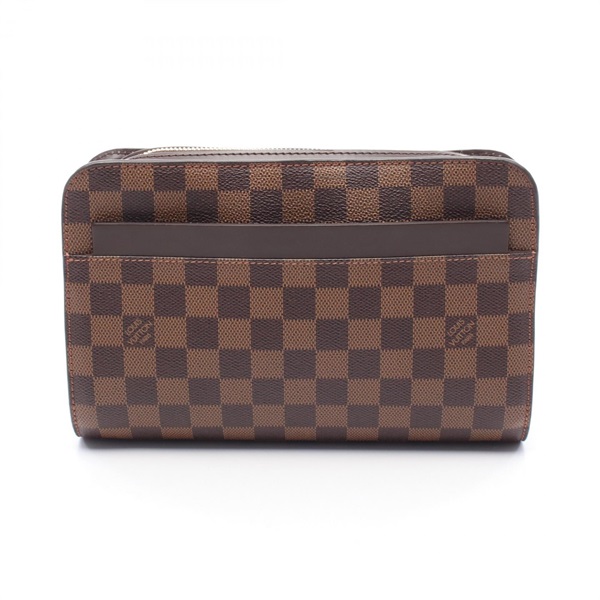 LOUIS VUITTON Saint Louis Business clutch bag N51993 Damier canvas Ebene Used LV