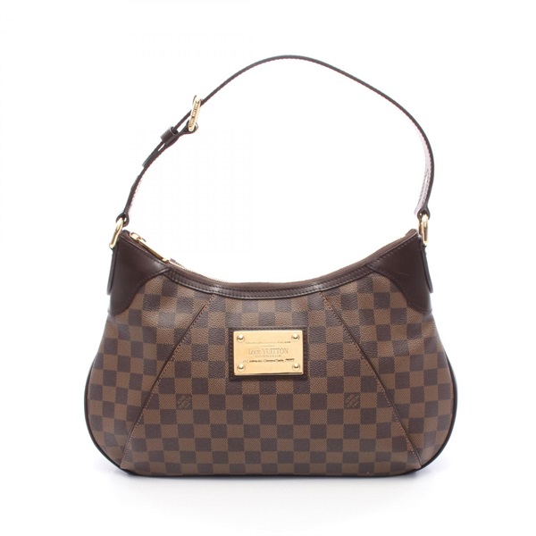 LOUIS VUITTON Thames GM Shoulder Bag N48181 Damier canvas Brown Ebene Used LV