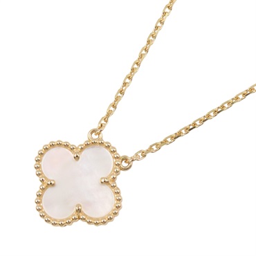 Van Cleef & Arpels Vintage Alhambra Necklace Mother of Pearl 18KYG Gold used