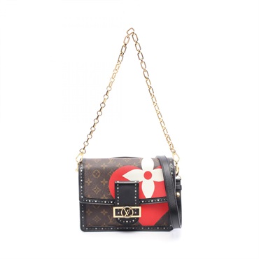LOUIS VUITTON Dauphine MM Chain Shoulder Bag M57448 Game On Monogram Used Women