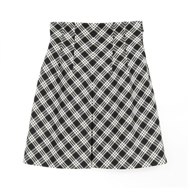 Christian Dior skirt wool Black White Used Women #40