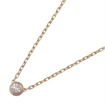 CARTIER D'amour Necklace SM Diamond 18KPG Pink Rose Gold Used women Pendant