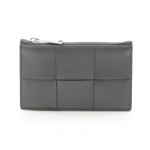 BOTTEGA VENETA Maxi Intrecciato Coin Purse 749456VBWD41446 Leather Gray Blue NEW