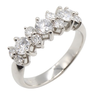 JEWELRY Diamond Ring Pt900 Platinum Used women US size 6