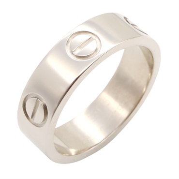 CARTIER Love Ring 18KWG White Gold Used unisex US size 5.25