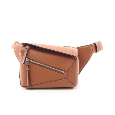 LOEWE Puzzle Bum Mini Waist Bag B510EB1X032530 Leather Brown NEW Women
