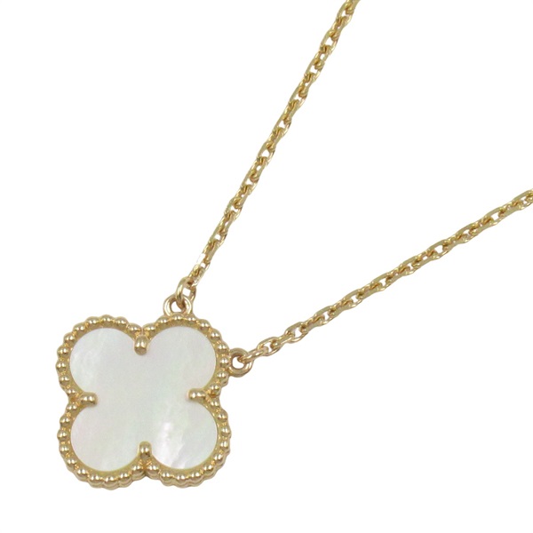 Van Cleef & Arpels Vintage Alhambra Necklace Mother of Pearl 18KYG Gold used