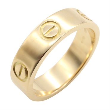 CARTIER Love Ring 18KYG Yellow Gold Used unisex US size 7 #55