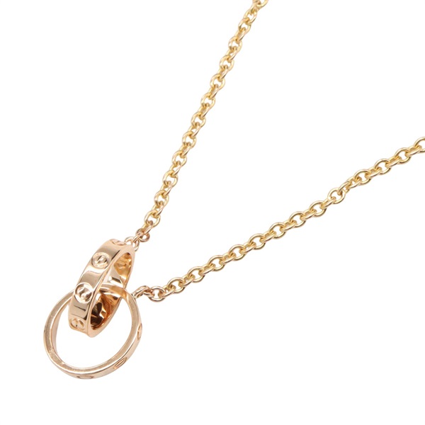 CARTIER Baby Love Necklace Pendant 18KPG Pink Rose Gold Used unisex