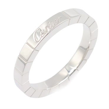 CARTIER Laniere Ring 18KWG White Gold Used unisex US size 7.25 #55