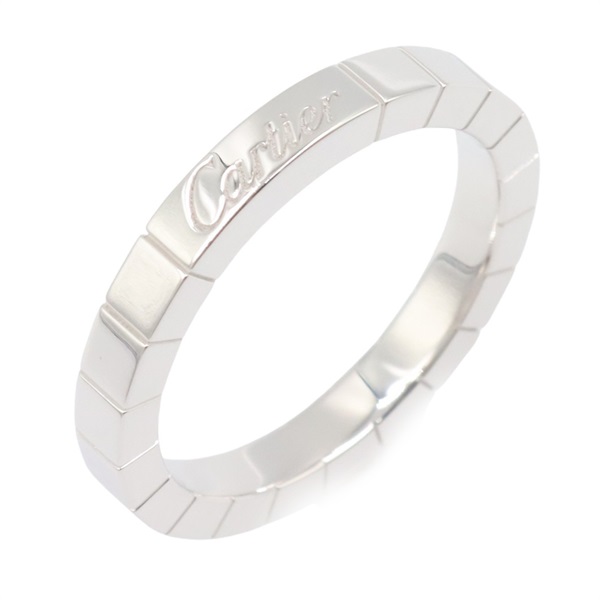 CARTIER Laniere Ring 18KWG White Gold Used unisex US size 7.25 #55