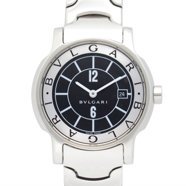 BVLGARI Solo tempo Wrist Watch ST29S Quartz Stainless Steel Used Women