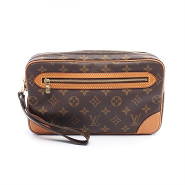 LOUIS VUITTON Marly Dragonne PM Clutch bag M51827 Monogram canvas Brown Used LV