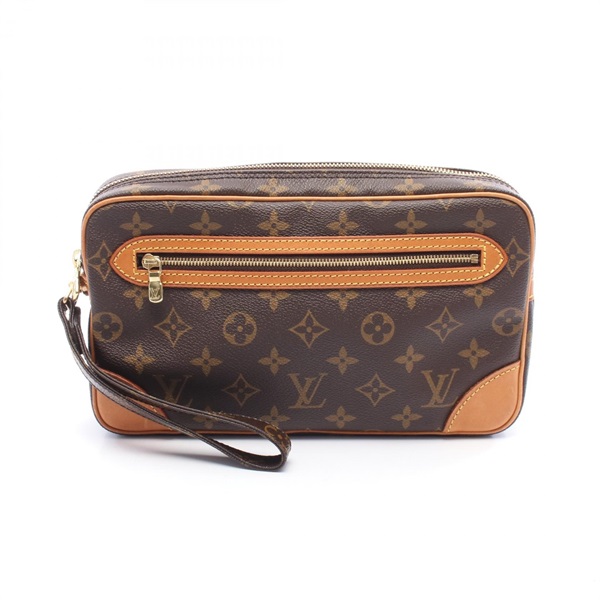 LOUIS VUITTON Marly Dragonne PM Clutch bag M51827 Monogram canvas Brown Used LV
