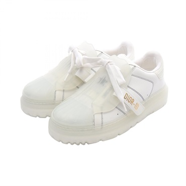 Christian Dior-ID sneakers KCK334-CLB leather rubber White Women Used #36 1/2